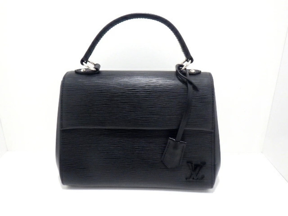 LOUIS VUITTON Cluny Handbag Epi Leather Noir Black
